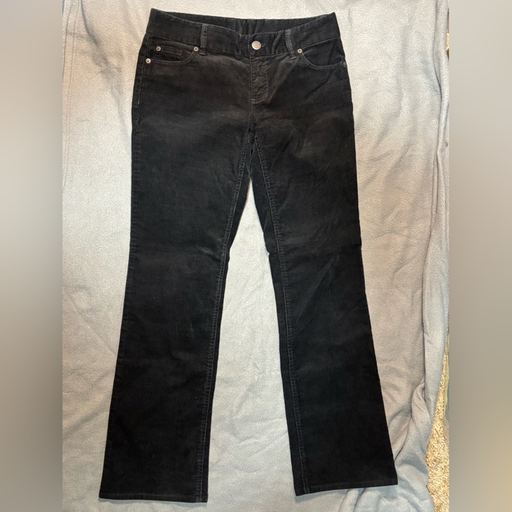J Crew Corduroy Pants Mens Size 3Ox 30 Slim Straight Leg Black NWOT